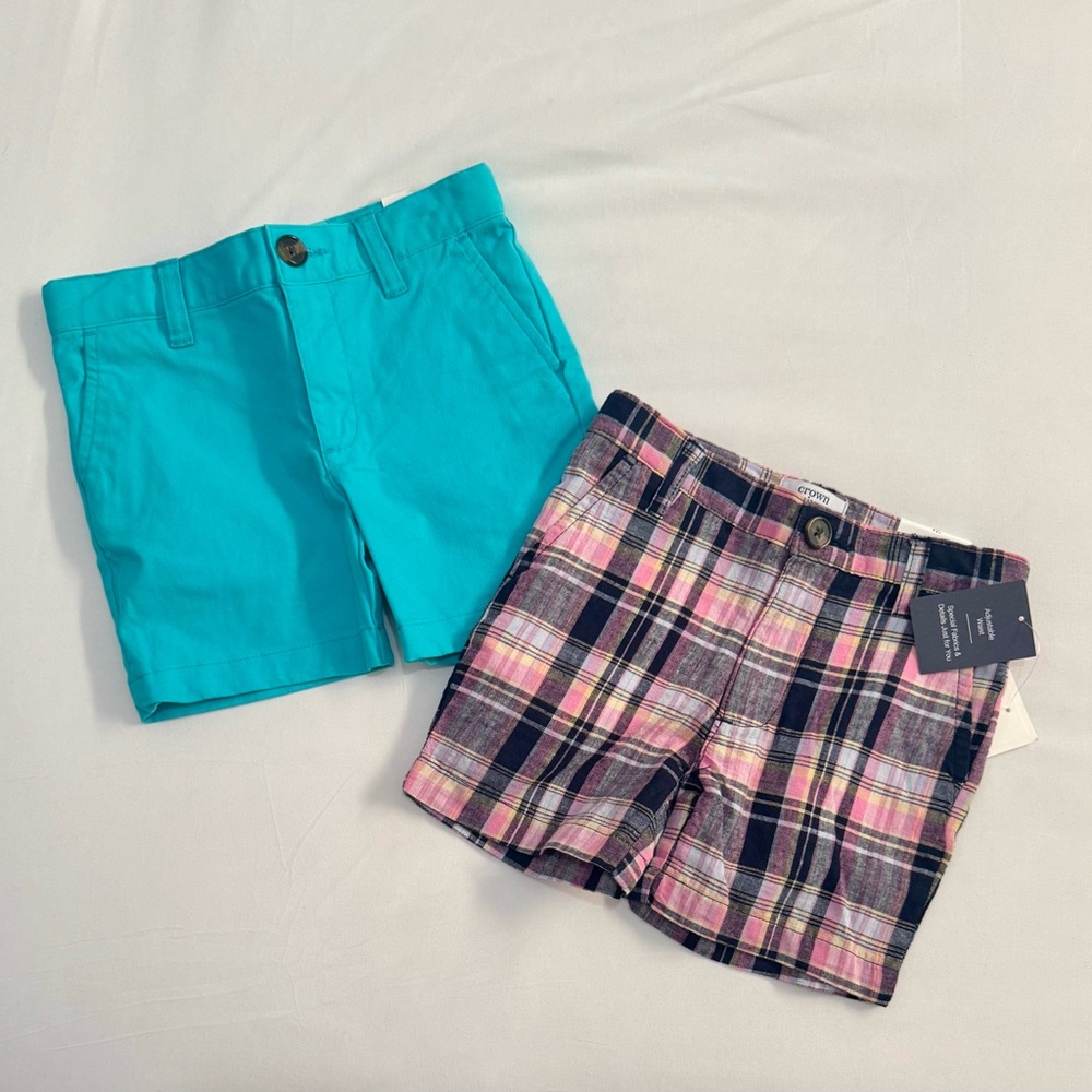 Crown & Ivy 2T Shorts Bundle - BOTH NEW WITH TAGS